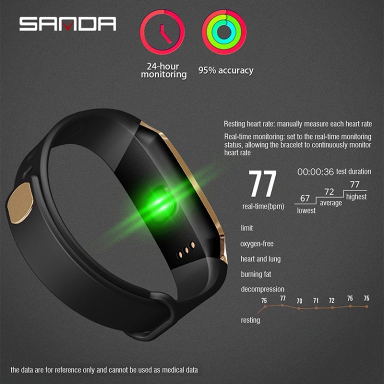 SANDA E18 Smart Watch IP67 Waterproof Heart Rate Monitor Blood Pressure Bluetooth Men Women Smartwatch For Android IOS Phone 2 Smart Watch Waterproof Heart Rate Monitor Blood Pressure Smartwatch
