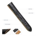 iStrap 20mm Genuine Calf Leather Watch Band Alligator Grain Padded