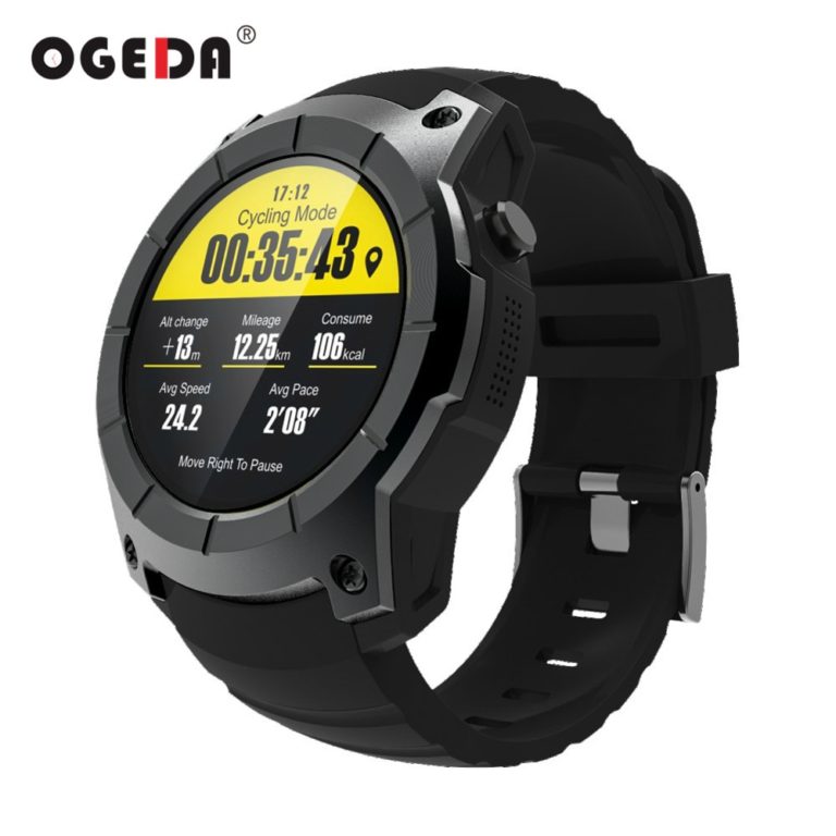 2019 OGEDA Fitness watch Men GPS Smart Watch 2018 Sport Heart Rate Barometer Monitor Smartwatch Multi-sport Smart Watch 2 2019 OGEDA Fitness watch Men GPS Smart Watch Sport Heart Rate