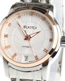 BIAOKA Brand Fashion Rose gold Watch women Clock Classic Mechanical