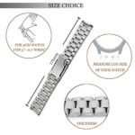 Vetoo Watch Bands 20mm Strap, Silver, for Huawei Watch 2