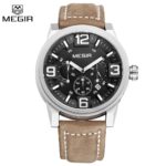 2017 Top Luxury Brand MEGIR Sports Watches Men's Quartz Chronograph