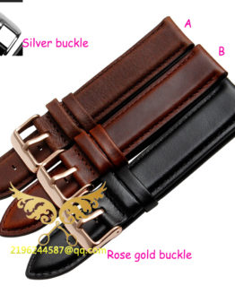 2015 New Durable Genuine Leather Watch Strap For men &women