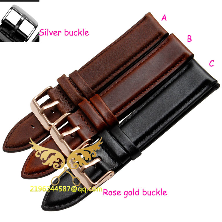 2015 New Durable Genuine Leather Watch Strap For men &women Genuine Leather Watch Band 17mm 18mm 20mm for Daniel Wellington 2015 New Durable Genuine Leather Watch Strap For men &women