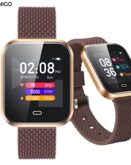 Smartwatch For Android IOS Phone BOAMIGO Smart Bracelet Heart Rate