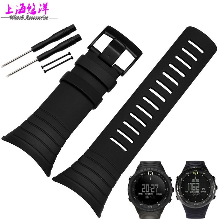 Free Shipping For SUUNTO CORE 35mm Black Men Watch Strap Waterproof