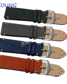 UYOUNG Watchband High Quality Scrub Genuine Leather Watch band