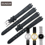 ISUNZUN Women Watch Band For Tissot Genuine Leather Watchband