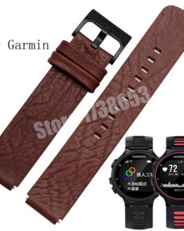 Quality Genuine Leather Watch band 22*15mm For Garmin