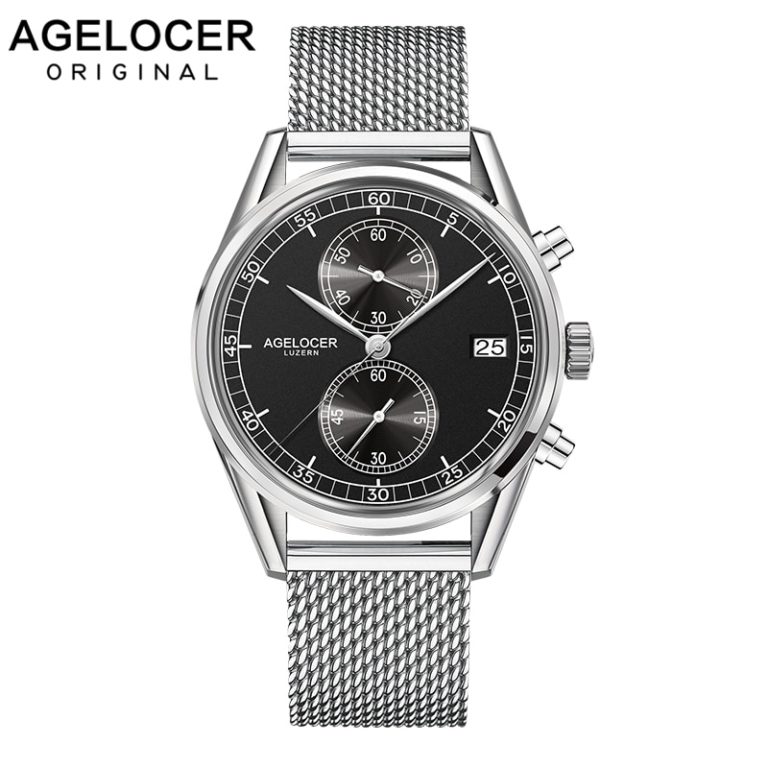 Agelcoer Date Clock Male Steel Strap Chronograph Wrist Sport Watch Casual Quartz Watch Men Relogio Masculino Waterproof 50m 1 Agelcoer Date Clock Male Steel Strap Chronograph Wrist Sport Watch