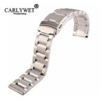 18 20 22 24mm New Man Silver Brushed Solid Stainless Steel Bracelet Watch Band