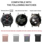 Smartwatch Experience with Fullmosa 22mm Stainless Steel Band - Perfect for Samsung Gear S3, Huawei Watch 2 Classic, and Moto 360 2nd Gen 46mm