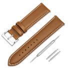 GinCoband Leather Watch Bands,Choice of Width 18mm 20mm 22mm