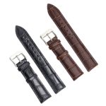 CIVO 2 Packs Genuine Leather Watch Bands Top Calf Grain Leather Watch Strap