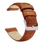Barton Alligator Grain - Quick Release Leather Watch Bands - Choose Color