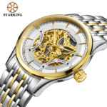 StarKing Luxury Golden Skeleton Automatic Watches Unisex Women