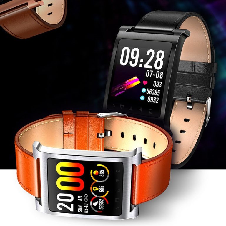 Men's Smart Watch K6 Fashion Leather Band IP68 Waterproof Bluetooth Cool Men Sports relogio Business Smartwatch For IOS Android 2 Men's Smart Watch K6 Fashion Leather Band IP68 Waterproof Bluetooth