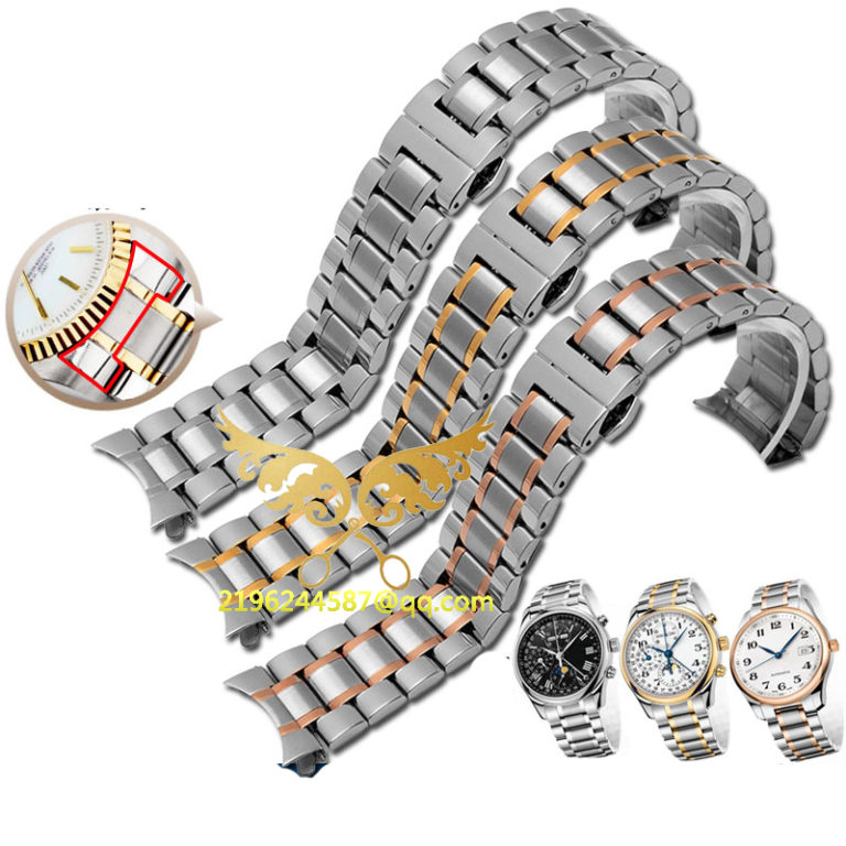 Free shipping Hot Sale Silver Watch straps 19mm 20mm 22mm Stainless Steel