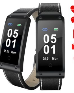 Luxury Leather Men Smart Watch Top Brand Multifunction Bluetooth