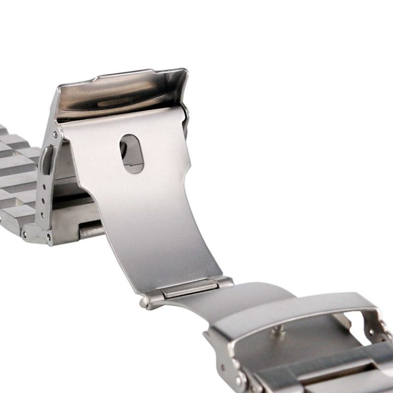 High Quality Silver Bracelet Solid Stainless Steel Watch Band