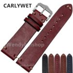 CARLYWET Man Women Handmade C Leather VINTAGE Wrist Watch Band Strap