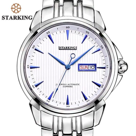 STARKING Men's Luxury Automatic Self-wind Stainless Steel Wrist Watch