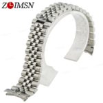 ZLIMSN Steel Watchband Watch Strap 13mm 20mm Bands Silver Rosegold