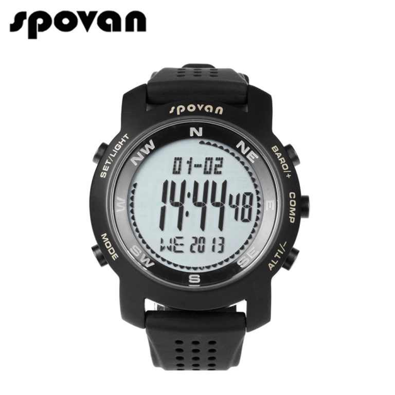 SPOVAN Brand Sports Watches for Men Digital Watch Men LED Watch Electronic Wrist Watches Compass/3D pedometer Bravo+ 1 SPOVAN Brand Sports Watches for Men Digital Watch Men LED