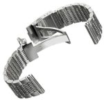 Solid Mesh Stainless Steel Bracelets 20mm/22mm/24mm Watch Bands