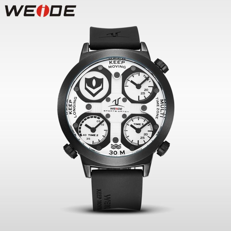 WEIDE Watch Men Sport Waterproof Relogios Masculinos De Luxo Original Diving Watch Unique Multiple Time Zone Wrist Watch Men 2 WEIDE Watch Men Sport Waterproof Relogios Masculinos De Luxo