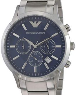 Emporio Armani Men's AR2448 Dress Stainless/Blue Dial Watch