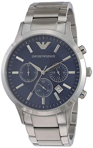 Emporio Armani Men's AR2448 Dress Stainless/Blue Dial Watch