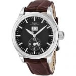 Ball Trainmaster First Flight Limited Edition Black Face Date Swiss Automatic Black Leather Mens Watch GM1056D-L2FJ-BK
