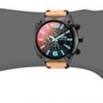 Diesel Men's Overflow Analog Display Quartz Brown Watch