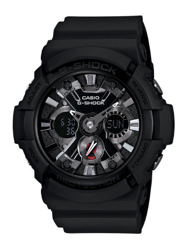 Casio Men's GA201-1 G-Shock Shock Resistant Sport Watch With Black Resin Band
