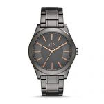A|X Men's Gunmetal Tone Stainless Steel Watch AX2330