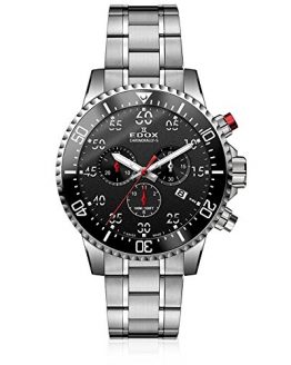Edox Men's Chronorally -S Quartz Sport Watch with Stainless-Steel Strap, Silver, 20 (Model: 10227 3M NBN)