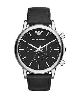 Emporio Armani Men's AR1828 Dress Black Leather Watch