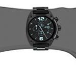 Diesel Men's Overflow Quartz Stainless Steel Chronograph Watch, Color: Black