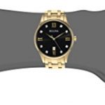 Bulova Men's Quartz Stainless Steel Dress Watch, Color: Gold-Toned