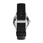Emporio Armani Men's Stainless Steel Quartz Watch with Leather Strap, Black