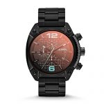 Diesel Men's Overflow Quartz Stainless Steel Chronograph Watch, Color: Black (Model: DZ4316)