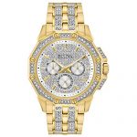 Bulova Men's 98C126 Swarovski Crystal Pave Bracelet Watch