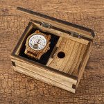 Mens Wooden Mechanical Watches Multifunction Date & Chronograph Wood Watch