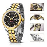 BUREI Men Women Watches Automatic Watch Classic Quartz Wrist Watch