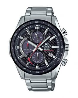 Casio Men's Edifice Quartz Watch with Stainless-Steel Strap, Silver, 22 (Model: EQS-900DB-1AVCR)