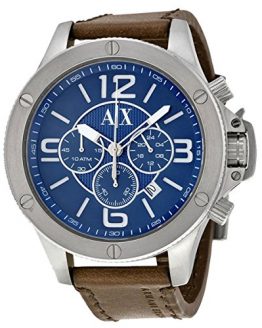 Armani Exchange Men's AX1505 Brown Leather Watch