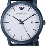 Emporio Armani Men's Luigi Analog-Quartz Watch with Stainless-Steel-Plated Strap, Blue, 22 (Model: AR11025)