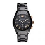 Emporio Armani Men's AR1410 Ceramic Black Chronograph Dial Watch