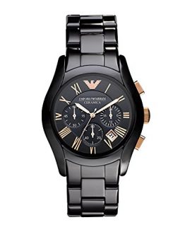 Emporio Armani Men's AR1410 Ceramic Black Chronograph Dial Watch